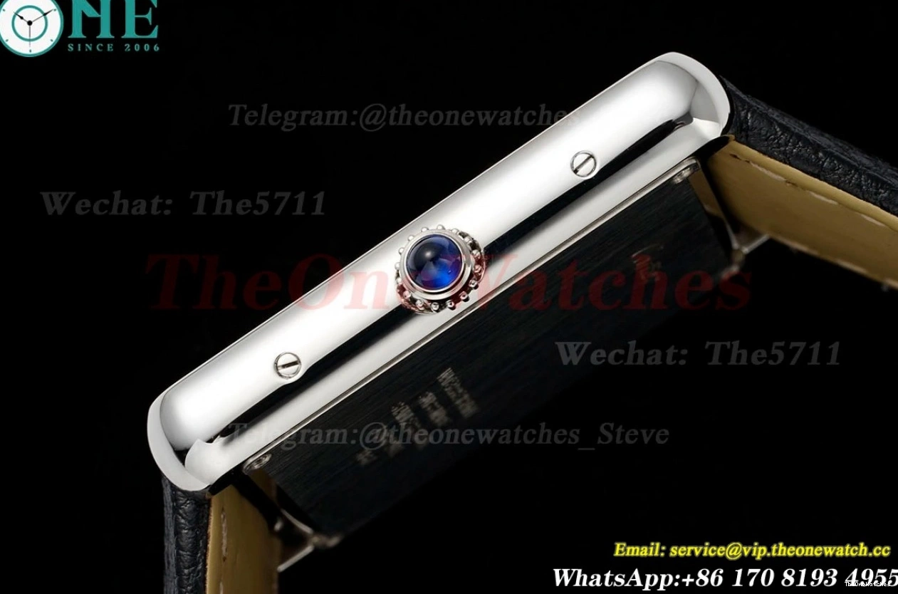 SS Dia White Solo Quartz AF LE 27.4mm Tank Dial 0411